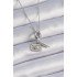 316L Steel Silver Color Heart Detail Letter Figure Charm Model Women's Necklace