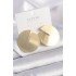 Brass Gold Color Circle Plate Model Women's Earrings