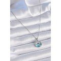 316L Steel Chain Silver Color Zircon Stone Sea View Pole Star Necklace 316L Steel Chain Silver Color Zircon Stone Sea View Pole Star Necklace