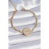 316L Steel Gold Color Italian Chain Zircon Stone Eye Embroidered Medallion Model Women's Bracelet