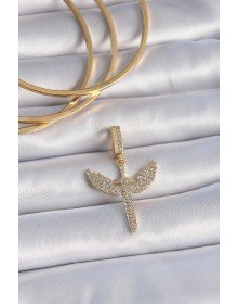 Brass Gold Color Zircon Stone Mikail Model Ajda Charm