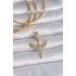 Brass Gold Color Zircon Stone Mikail Model Ajda Charm