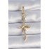 Brass Gold Color Zircon Stone Detailed Elif Model Phoenix Figure Ajda Charm