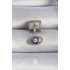 316L Steel Silver Color Dangle Eye Figure Evil Eye Bead Detail Nomination Charm