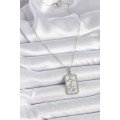 316L Steel Silver Color Chain Cancer Zodiac Sign Women s Necklace with Zircon Stone