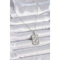 316L Steel Silver Color Chain Leo Zircon Stone Women s Necklace