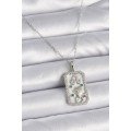 316L Steel Silver Color Chain Leo Zircon Stone Women s Necklace