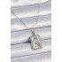 316L Steel Silver Color Chain Aries Zircon Stone Women's Necklace