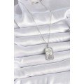 316L Steel Silver Color Libra Zircon Stone Women s Necklace