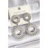 316L Steel Silver Color Dangle Sun Model Women's Earrings