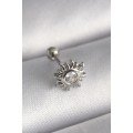316L Steel Silver Color Zircon Stone Sun Tragus Piercing 316L Steel Silver Color Zircon Stone Sun Tragus Piercing