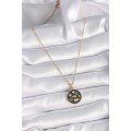 316L Steel Gold Color Black Lucky Necklace 316L Steel Gold Color Black Lucky Necklace