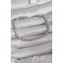Brass Silver Color Zircon Stone Drop Model VIP Series Women's Bracelet