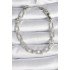 Brass Silver Color Zircon Stone Chain Model VIP Series Women's Bracelet