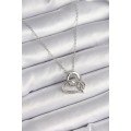 316L Steel Silver Color Chain Zircon Stone Detailed Heart Model Infinity Detail Women s Necklace 316L Steel Silver Color Chain Zircon Stone Detailed Heart Model Infinity Detail Women s Necklace