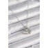 316L Steel Silver Color Chain Zircon Stone Detailed Heart Model Infinity Detail Women's Necklace