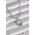 316L Steel Silver Color Italian Chain Zircon Stone Halil Figure Heart Detail Women's Necklace