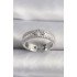 Brass Silver Color Zircon Stone Star Engraving VIP Series Women's Ring