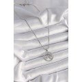 316L Steel Silver Color Chain Zircon Stone Star Medallion Model Women s Necklace