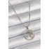 316L Steel Silver Color Chain Zircon Stone Star Medallion Model Women's Necklace