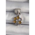 316L Steel Silver Color Dangle Glitter Honey Bee Model Nomination Charm 316L Steel Silver Color Dangle Glitter Honey Bee Model Nomination Charm