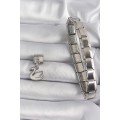 316L Steel Silver Color Pendant White Swan Model Nomination Charm