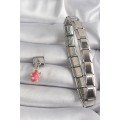 316L Steel Silver Color Dangle Dragon Fruit Model Nomination Charm