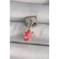 316L Steel Silver Color Dangle Dragon Fruit Model Nomination Charm