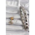 316L Steel Gold Color Dangle Zircon Stone Eye Model Nomination Charm