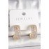 Brass Gold Color Zircon Stone Ring Messika Model Women's Earrings