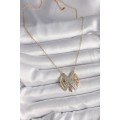 316L Steel Gold Color Zircon Stone Vintage Model Women s Necklace