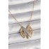 316L Steel Gold Color Zircon Stone Vintage Model Women's Necklace