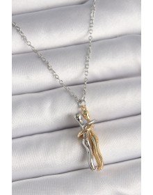 316L Steel Silver Color Chain Hugging Model Women's Necklace