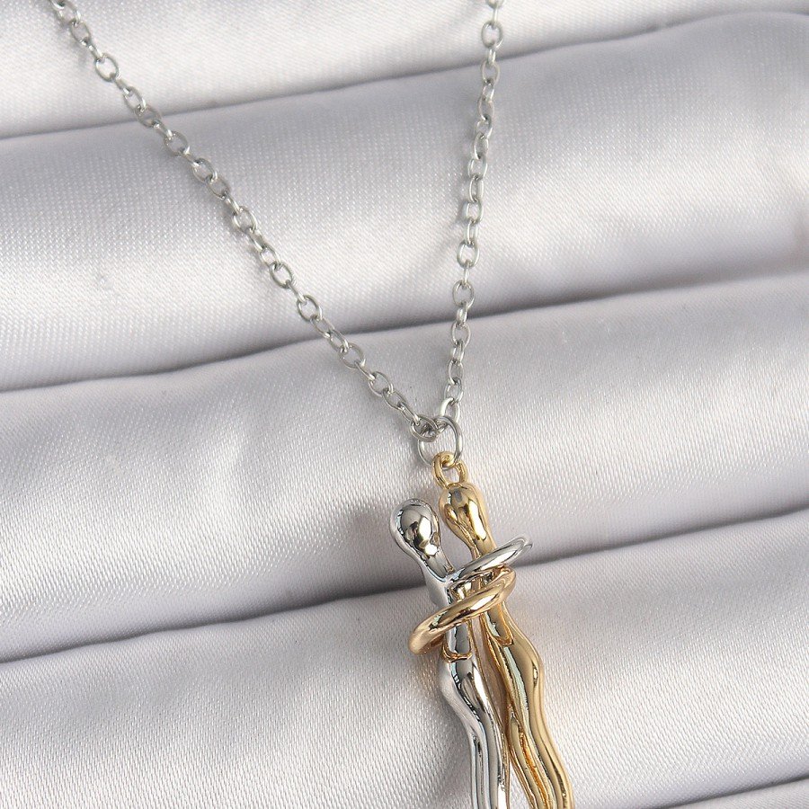 316L Steel Silver Color Chain Hugging Model Women s Necklace