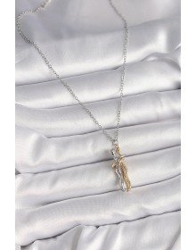 316L Steel Silver Color Chain Hugging Model Women's Necklace
