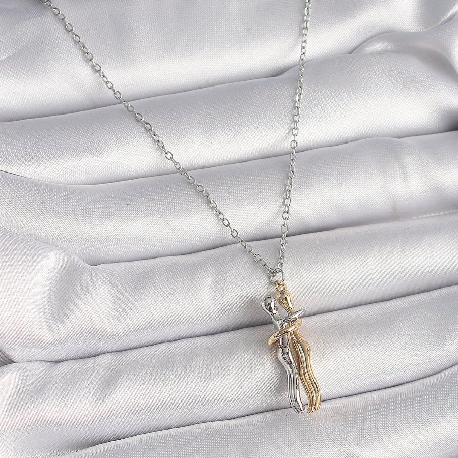 316L Steel Silver Color Chain Hugging Model Women s Necklace