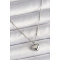 316L Steel Silver Color Chain Love Processed Heart Figure Women s Necklace