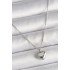 316L Steel Silver Color Chain Love Processed Heart Figure Women's Necklace