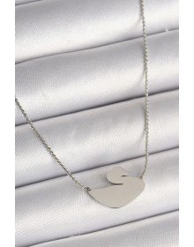 316L Steel Silver Color Chain Swan Model Women's Necklace