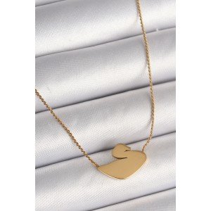316L Steel Gold Color Chain Swan Model Women's Necklace