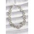 Brass Silver Color Zircon Stone Butterfly Model Chain Women's Bracelet