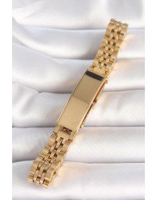 316L Steel Gold Color Chain Tag Model Men's Bracelet