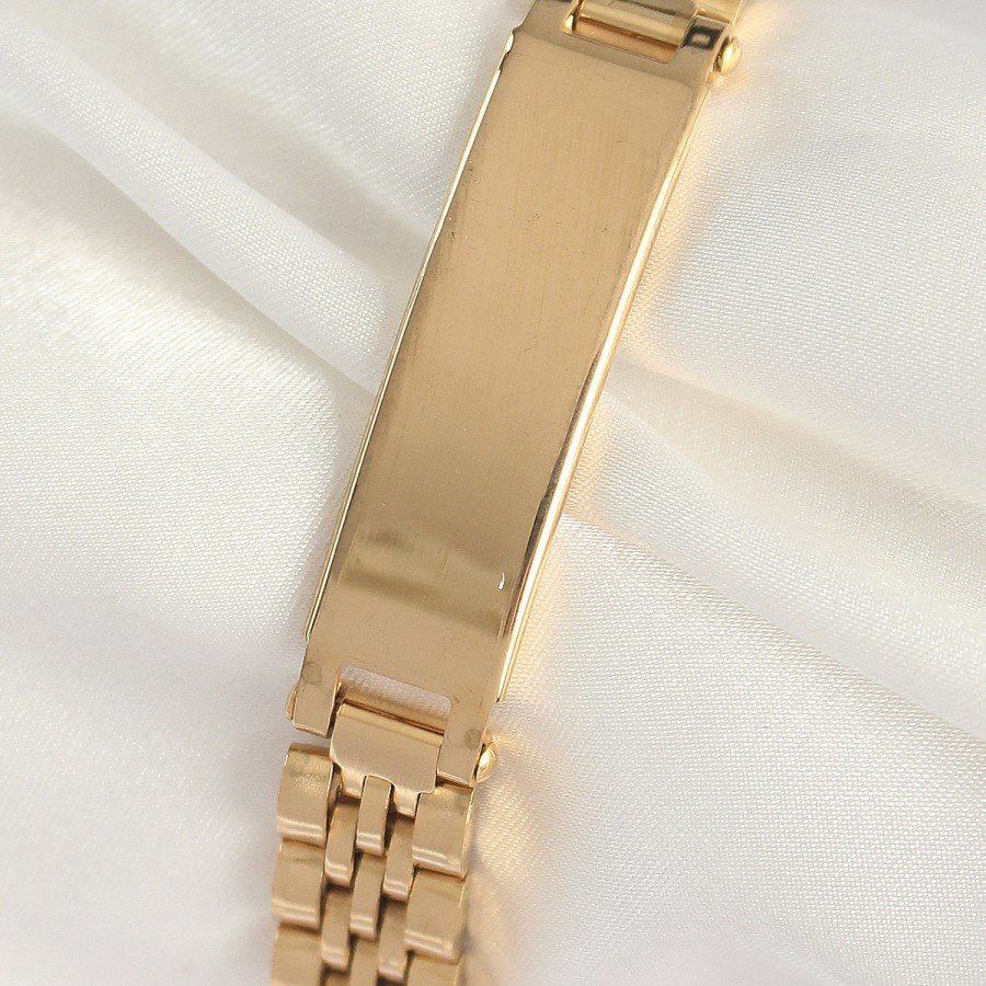 316L Steel Gold Color Chain Tag Model Men s Bracelet