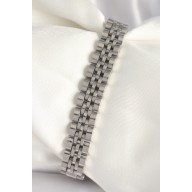 316L Steel Silver Color Chain Model Men's Bracelet
