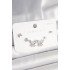 925 Sterling Silver Stud Brass Zircon Stone Butterfly Model Women's Earring Set
