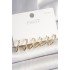 925 Sterling Silver Stud Brass Gold Color Triangle Model Women's Earring Set