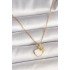 316L Steel Gold Color Chain Hanging White Enameled Seashell Zircon Stone Starfish Figure Women's Necklace