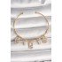Brass Gold Color Dangle Zircon Stone Messika Figure Charm Women's Bracelet