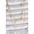 316L Steel Gold Color 2-Piece Chain Hanging Star Pearl Model Women's Necklace