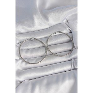 316 Steel Silver Color 53 mm Hoop Model Women's Earrings